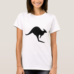 schwarzer australischer Känguru - Australien T-Shirt