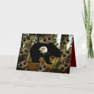 Schwarzer Bär Adlerbär Paw Prinz Wilderness Karte