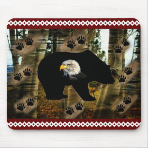 Schwarzer Bär Adlerbär Paw Prinz Wilderness Mousepad