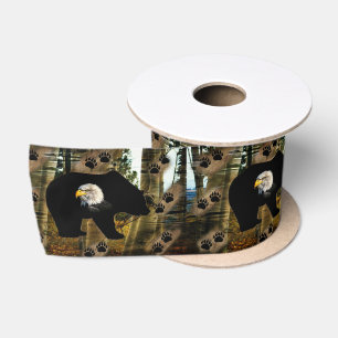 Schwarzer Bär Adlerbär Paw Prinz Wilderness Satinband