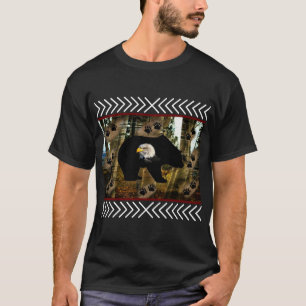 Schwarzer Bär Adlerbär Paw Prinz Wilderness T-Shirt