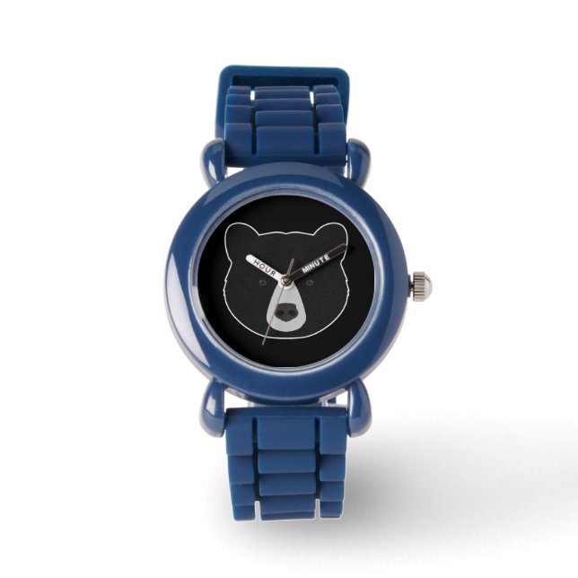 Schwarzer Bär Armbanduhr (Vorderseite)