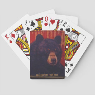 Schwarzer Bär Art Playing Cards Spielkarten