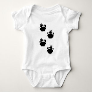 Schwarzer Bär Baby Strampler