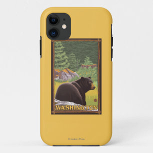 Schwarzer Bär im Wald - Washington title_seo2