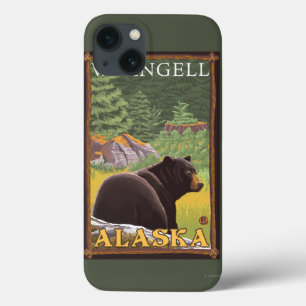 Schwarzer Bär im Wald - Wrangell, Alaska Case-Mate iPhone Hülle