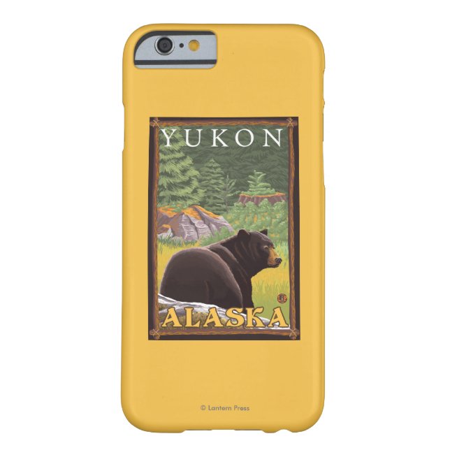Schwarzer Bär im Wald - Yukon, Alaska Case-Mate iPhone Hülle (Rückseite)