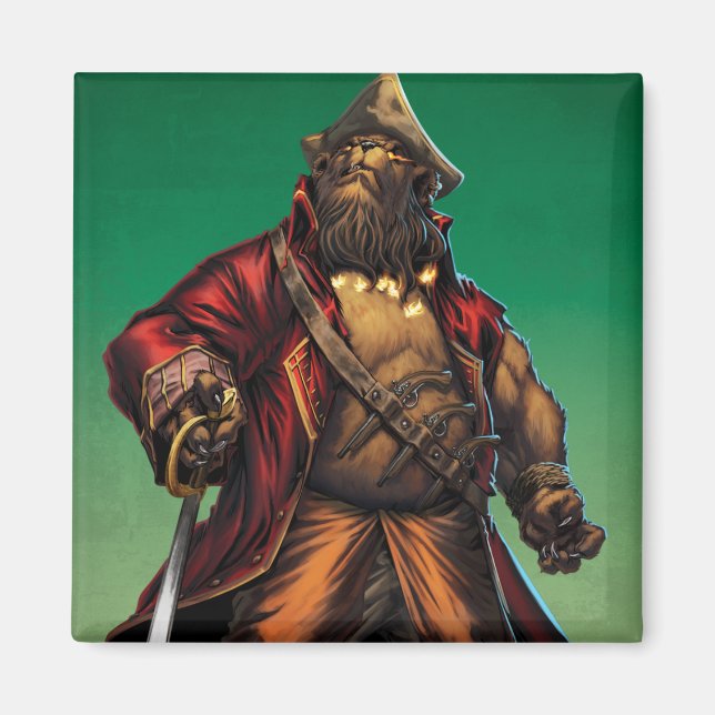 Schwarzer Bär Magnet (Vorne)