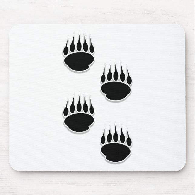 Schwarzer Bär Mousepad (Vorne)