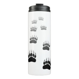 Schwarzer Bär-Pfosten Thermosbecher