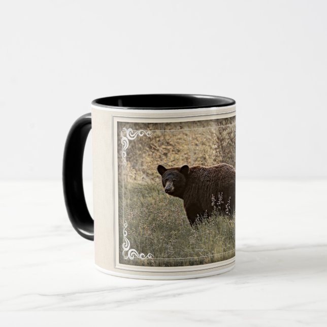 Schwarzer Bär - Schönheit Tasse (Vorderseite Links)