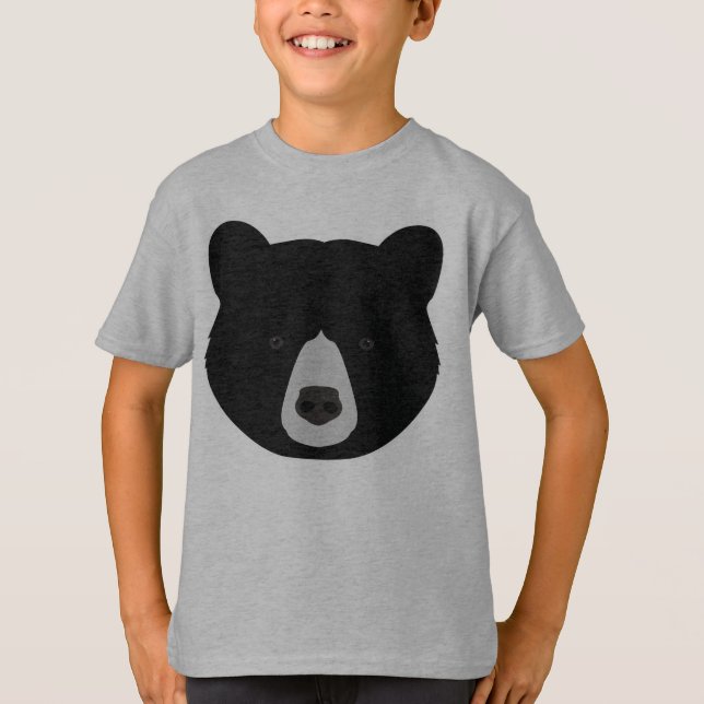Schwarzer Bär T-Shirt (Vorderseite)