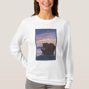 Schwarzer Bär und CubColorado T-Shirt