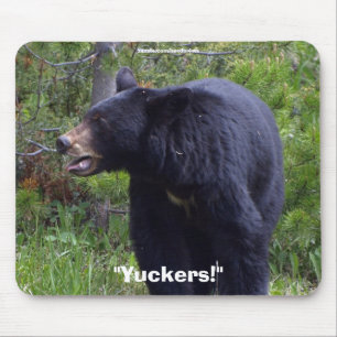 Schwarzer Bär Wildlife Mousepad