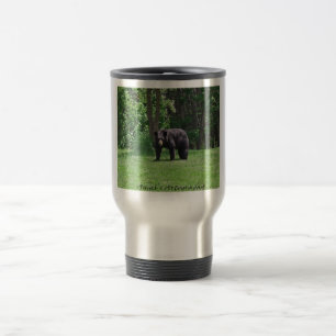 Schwarzer Bär Wisconsins Reisebecher