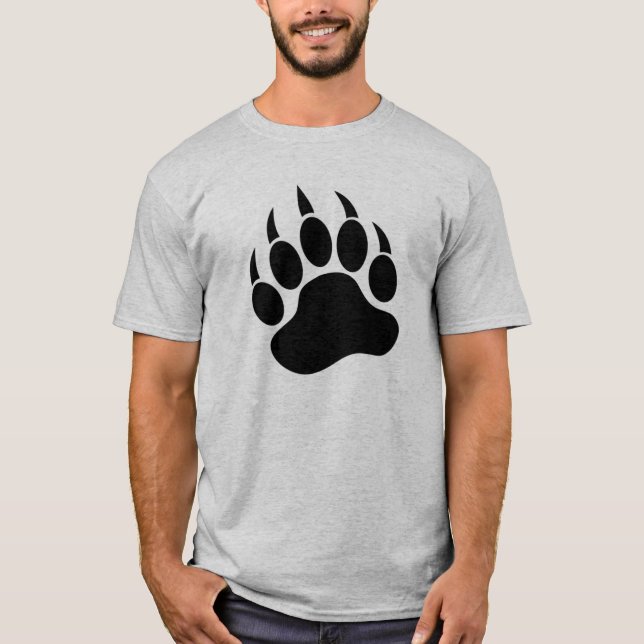 Schwarzer Bärenpfeifer, Vorderseite und Rückseite T-Shirt (Vorderseite)