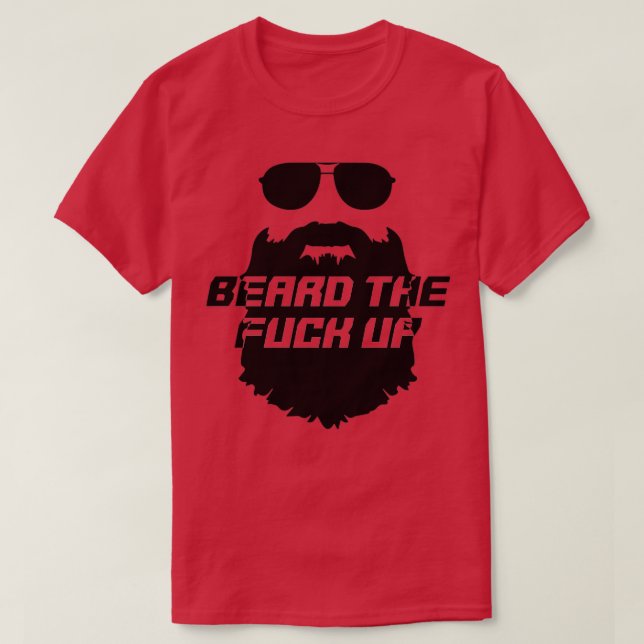 Schwarzer Bart T-Shirt (Design vorne)
