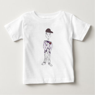 Schwarzer Baseballkap Baby T-shirt