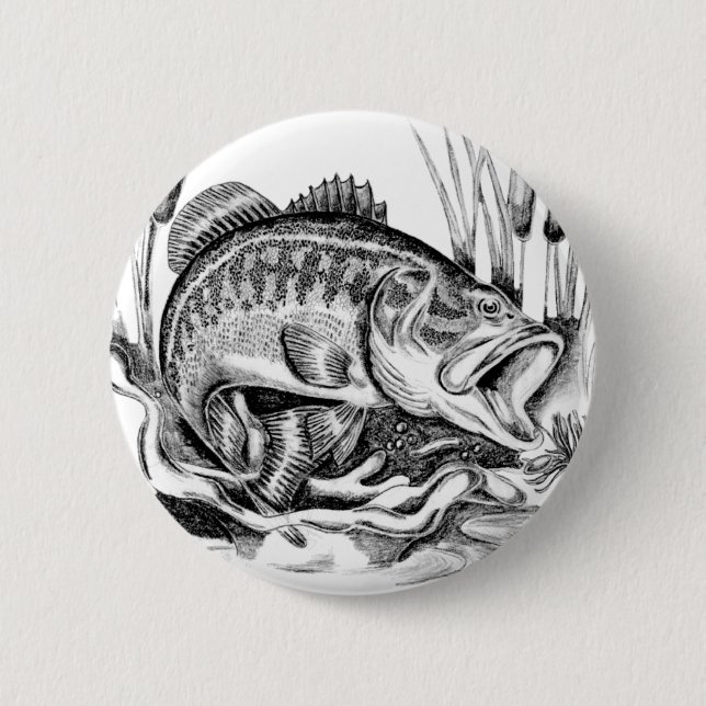 Schwarzer Bass Button (Vorderseite)