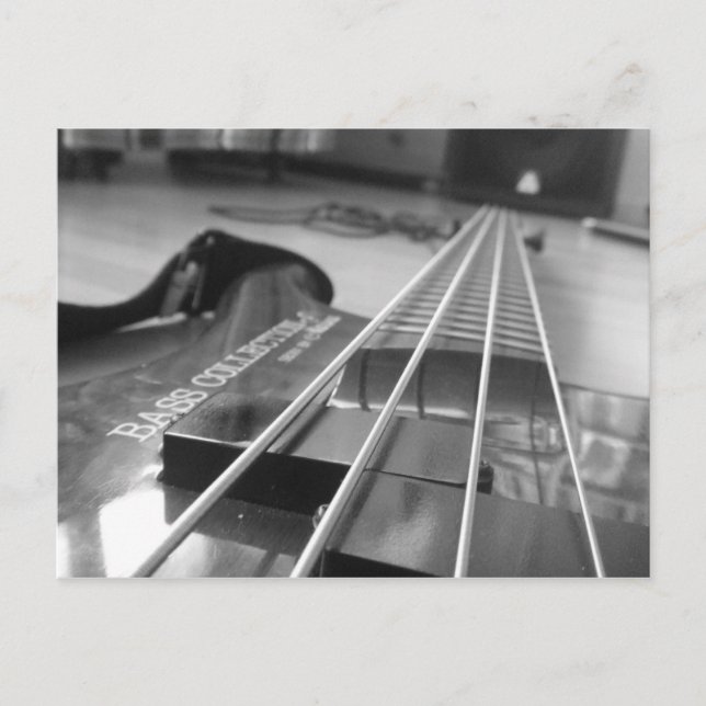 Schwarzer Bass Postkarte (Vorderseite)