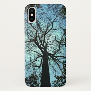 Schwarzer Baumast-blauer Himmel iPhone X Kasten Case-Mate iPhone Hülle