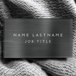 Schwarzer Beruflicher Metallic Foil Modernes Busin Namenschild