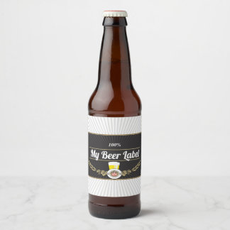 Schwarzer Bieretikett Bierflaschenetikett