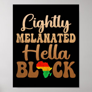 Schwarzer Black History Month Leicht melanisierter Poster