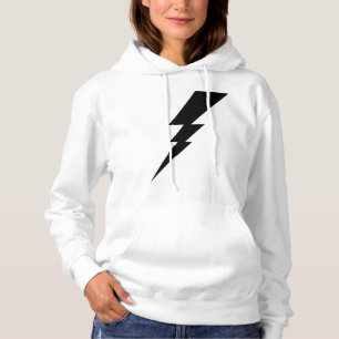 Schwarzer Blitz Bolzen Frauen Hoodie