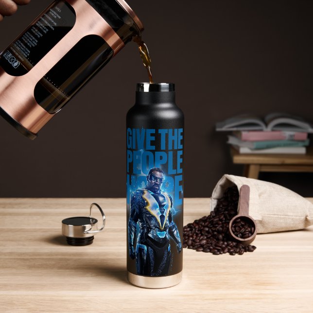 Schwarzer Blitz - dem Volk Hoffnung geben Trinkflasche (Kaffee)