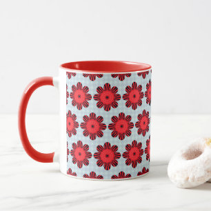 Schwarzer Blumenstrauß Tasse