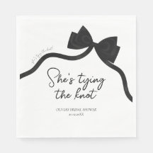 Schwarzer Bogen, der das Brautparty des Knotens bi