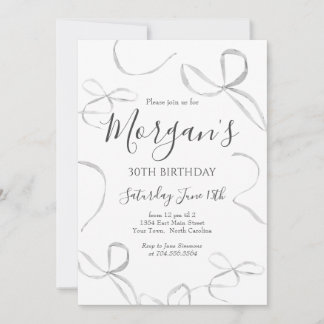 Schwarzer Bogen Geburtstag Einladung, Erwachsene G Einladung