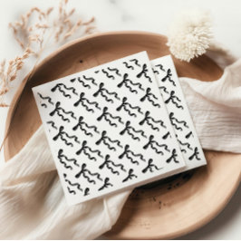 Schwarzer Bogen Serviette