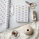 Schwarzer Bogen und Lockenschleifenrahmen Chic Whi Geschenkpapier<br><div class="desc">Handgezeichnetes schwarzes Wasserfarben-Bogen- und Lockenschleifenrahmen-Muster-Verpackungspapier</div>