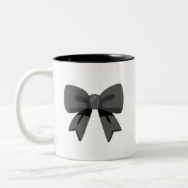 Schwarzer Bogen Zweifarbige Tasse