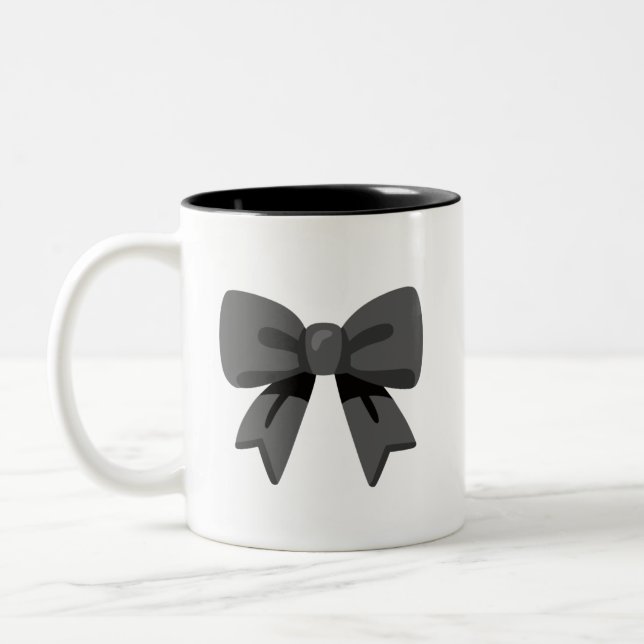 Schwarzer Bogen Zweifarbige Tasse (Links)