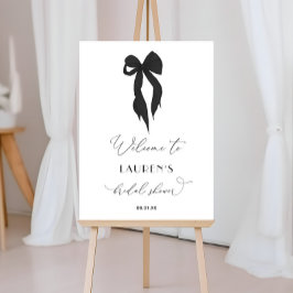 Schwarzer Bow, der das Brautparty des Knotens verb Poster