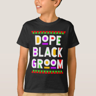 Schwarzer Bräutigam afroamerikanischer Schwarzer G T-Shirt
