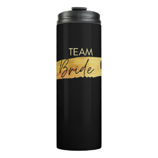 Schwarzer Brautjungfer-Tumbler für Junggesellinnen Thermosbecher