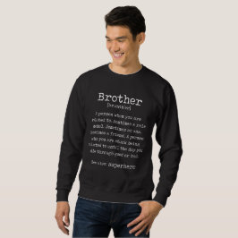 Schwarzer Bruder lustiges Pullover-Geschenk für Sweatshirt