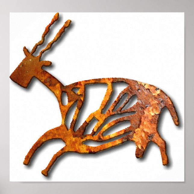 Schwarzer Buck - Rost Poster (Vorne)