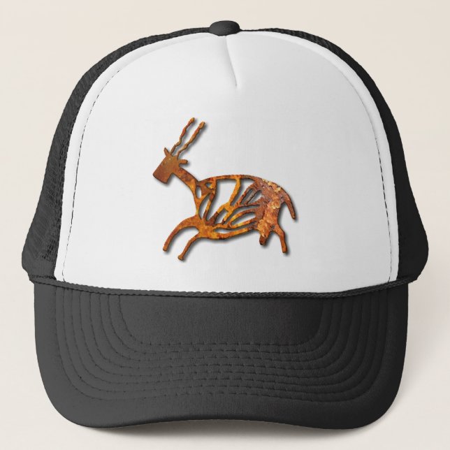 Schwarzer Buck - Rost Truckerkappe (Vorderseite)