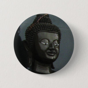 Schwarzer Buddha ... Nong Khai, Isaan, Thailand Button