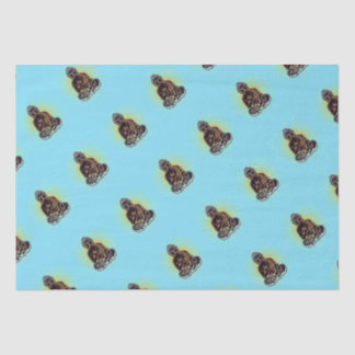 Schwarzer Buddha-Power Seidenpapier