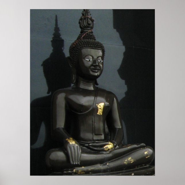 Schwarzer Buddha ... Thaïlande Poster (Vorne)