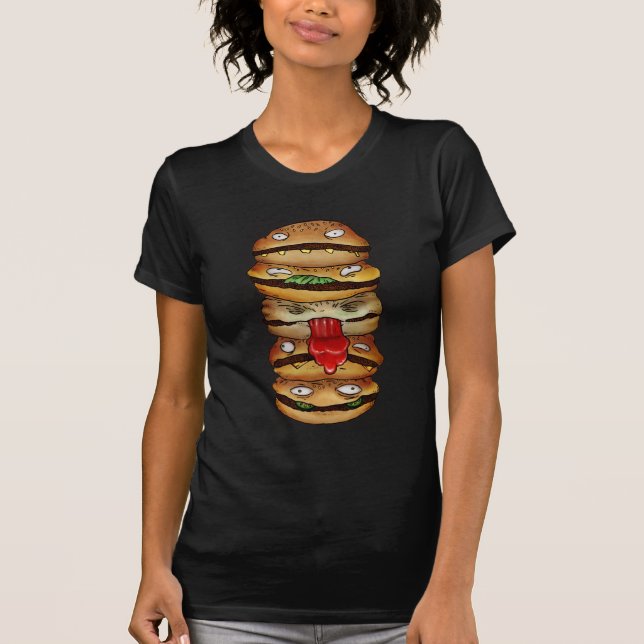 SCHWARZER BURGER! T-Shirt (Vorderseite)