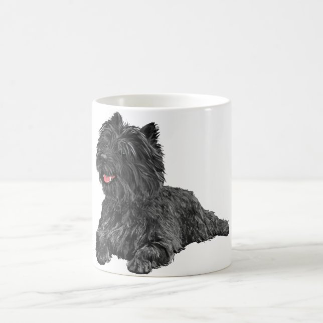 Schwarzer Cairn Terrier Kaffeetasse (Mittel)