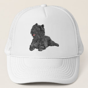 Schwarzer Cairn Terrier Truckerkappe