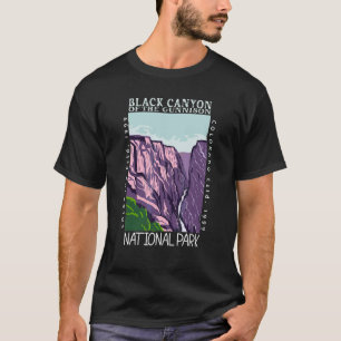 Schwarzer Canyon der Gunnison-Nationalparkkolorade T-Shirt